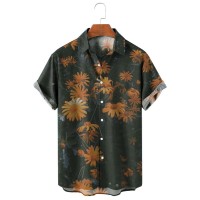 Men's Floral Print Lapel Shirt 33284840X