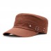 Men Cotton Solid Color Outdoor Sunshade All  match Casual Vintage Military Caps Flat Hats