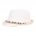 Men Straw Casual Vacation All  match Breathable Sunshade Top Hats Flat Hats