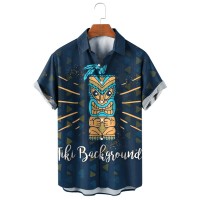 Polynesian Tiki Resort Casual Short Sleeve Shirt